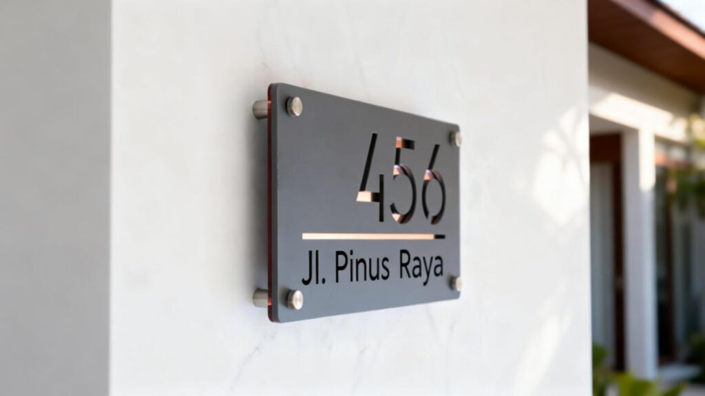 Cara Memilih Ukuran Nomor Rumah Akrilik yang Tepat